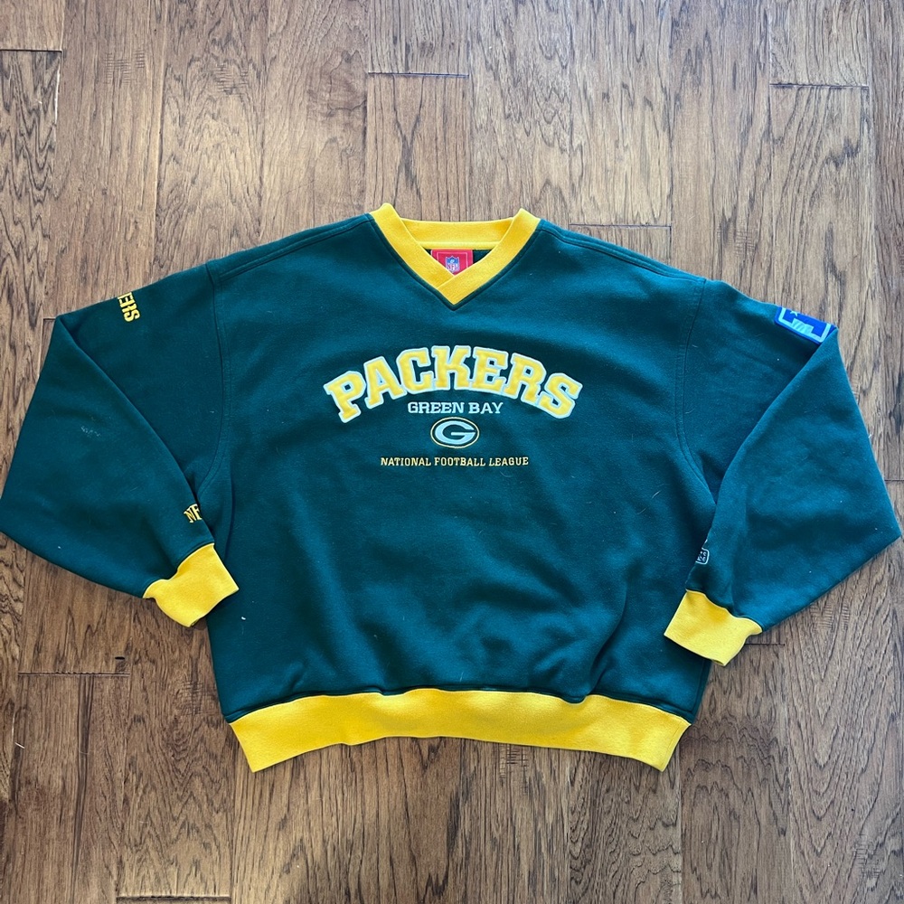 NFL Green Bay Packers Crewneck Sweater - Green and Yellow